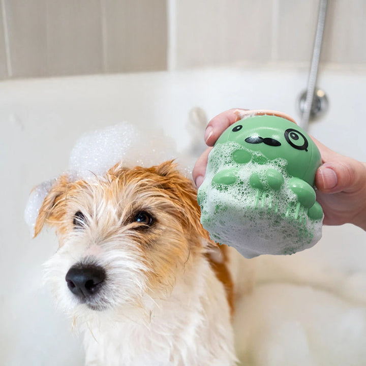 Transform Bath Time with Our Pet Bath Brush With Bath Device