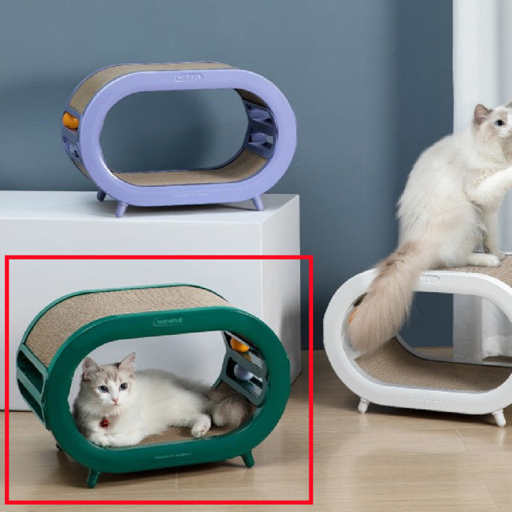 Discover the Ultimate Comfort for Your Feline Friend with Scratch Board Nest Villa Chamfer Toys
